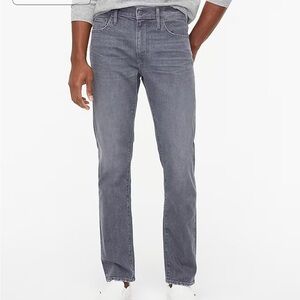 J crew Straight-fit grey jean in signature flex